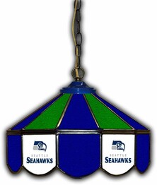 NFL SEATTLE SEAHAWKS 14 GLASS PUB LAMP 133-1024