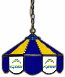 NFL LA CHARGERS 14 GLASS PUB LAMP 133-1036