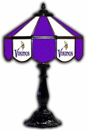 NFL MINNESOTA VIKINGS 21 GLASS TABLE LAMP 159-1007