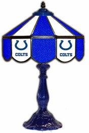 NFL INDIANAPOLIS COLTS 21 GLASS TABLE LAMP 159-1022