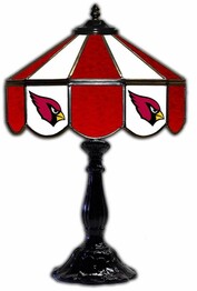 NFL ARIZONA CARDINALS 21 GLASS TABLE LAMP 159-1029