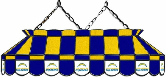 NFL SAN DIEGO CHARGERS 40 GLASS LAMP 18-1036