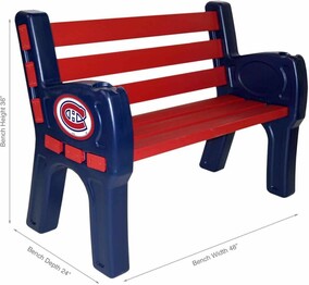 NHL MONTREAL CANADIENS PARK BENCH 488-4009