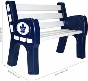 NHL TORONTO MAPLE LEAFS PARK BENCH 488-4010