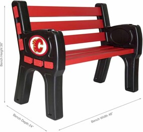 NHL CALGARY FLAMES PARK BENCH 488-4011