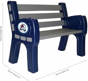 NHL COLORODO AVALANCHE PARK BENCH 488-4018