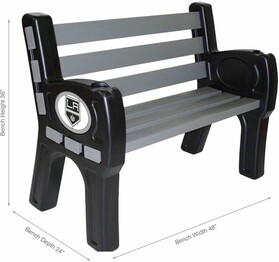 NHL LOS ANGELES KINGS PARK BENCH 488-4022