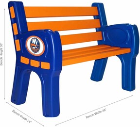 NHL NEW YORK ISLANDERS PARK BENCH 488-4026