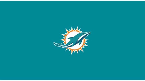 NFL MIAMI DOLPHINS 8' BILLIARD CLOTH 52-1008