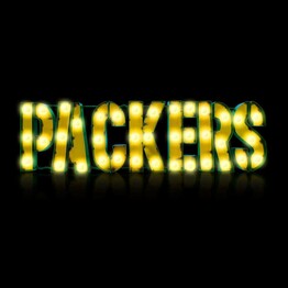 NFL Green Bay Packers Lighted Recycled Metal Sign 546-1001