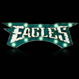 NFL Philadelphia Eagles Lighted Recycled Metal Sign 546-1037