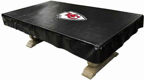 NFL KANSAS CITY CHIEFS 8' DELUXE POOL TABLE COVER 80-1006