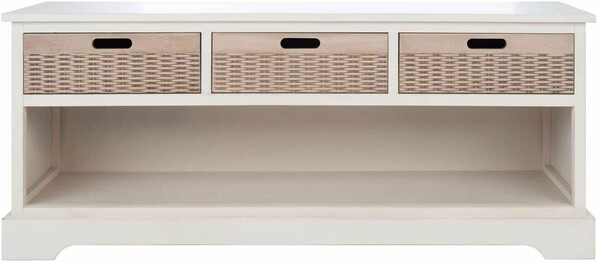 LANDERS 3DRW STORAGE BENCH