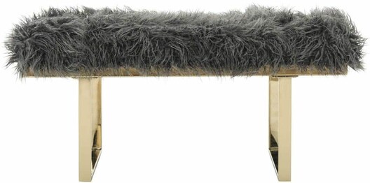 MAIA FAUX LAMB BENCH