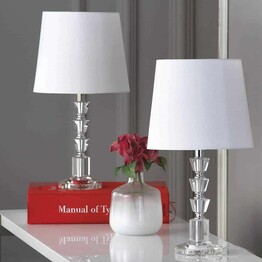 HARLOW TIERED CRYSTAL LAMP