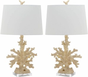 FAUX CORAL BRANCH TABLE LAMP