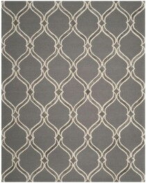 Safavieh Manchester MNH540A Dark Grey and Ivory