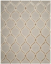 Safavieh Manchester MNH540B Taupe and Ivory