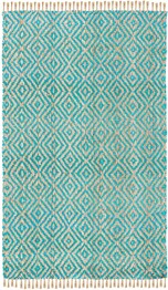 Safavieh Natural Fiber NF266C Turquoise and Natural