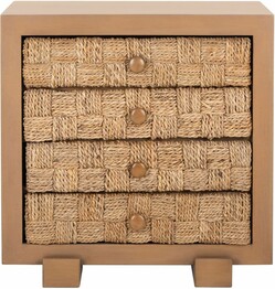 ROSARIO WOVEN WOOD NIGHTSTAND