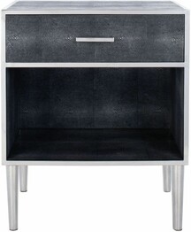 TAMMY FAUX SHAGREEN NIGHTSTAND