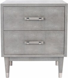 JODIE FAUX SHAGREEN NIGHTSTAND