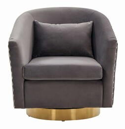 CLARA QUILTED SWIVEL TUB CHAIR