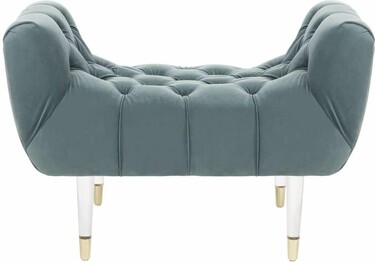 EUGENIE TUFTED VELVET BENCH