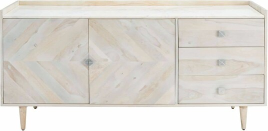 CORAROSE HERRINGBONE SIDEBOARD