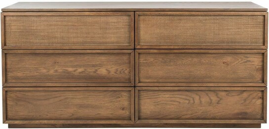 ZEUS 6 DRAWER WOOD DRESSER