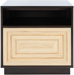 STASSIE 1 DRAWER CANE NIGHTSTA