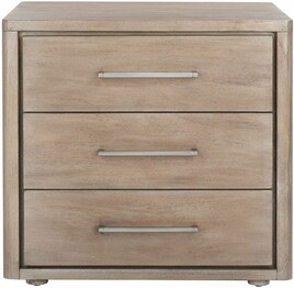 ROSEY 3 DRAWER WOOD NIGHTSTAND