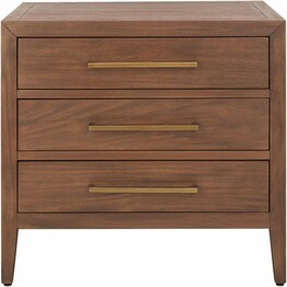 ARIELLA 3 DRAWER WD NIGHTSTAND