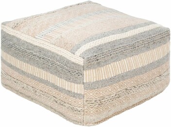 Lorens LRPF-001 13"H x 24"W x 24"D Pouf