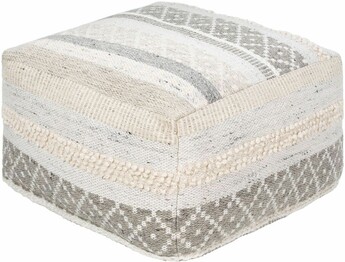 Lorens LRPF-003 13"H x 24"W x 24"D Pouf