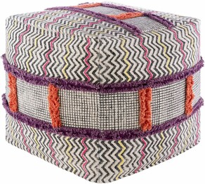 Raja RJPF-001 18"H x 18"W x 18"D Pouf