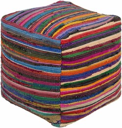 Renzo RZO-001 18"H x 18"W x 18"D Pouf